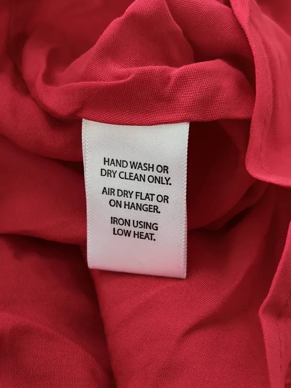 NEW Meghan LA Keiko Swiss Dot Midi Dress Sizes XL Cherry Red Chiffon - Image 10