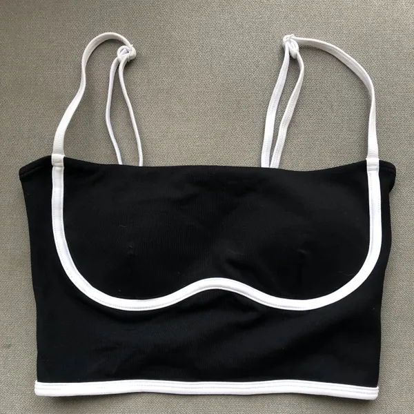Airbrush Streamlined Bra Tank Black/White XS - Image 6