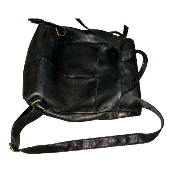 American Leather Co. Black Leather Backpack - Image 3