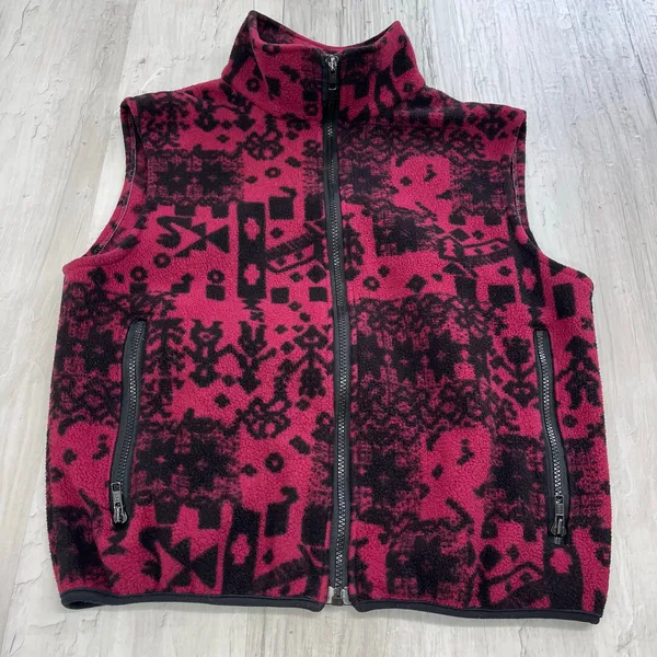 Ragged Mountain Vintage Sleeveless Zip Up Pockets Soft Warm Fleece Vest - Image 2