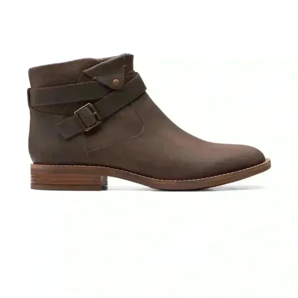 Clarks Women's Camzin Dime Ankle Boot brown , bohemian , chic brown boots - Image 11
