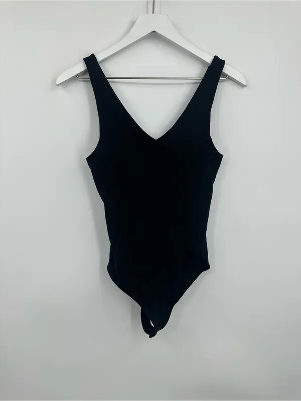Abercrombie And Fitch Black Soft Bodysuit Size Small - Image 7