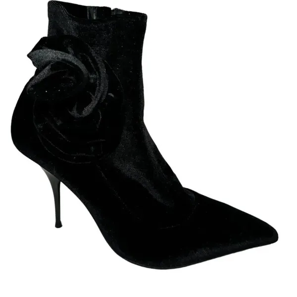 JEFFREY CAMPBELL Florette Velvet Stiletto Bootie Size 5.5 New w/o Tag MSRP $165 - Image 3