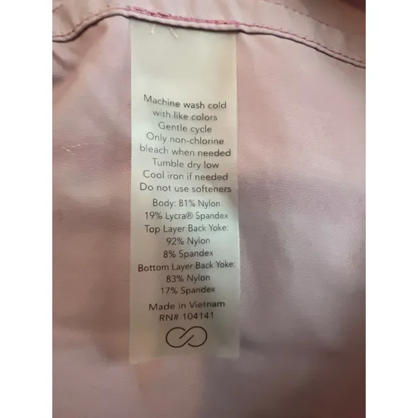 Calia by Carrie Underwood Iridescent Rain Jacket Hooded Windbreaker Pink XL - Image 4