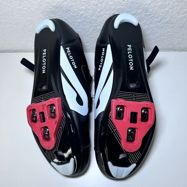 Peloton Cycling Shoes Unisex Size 41 Black Red Cleats Included Indoor Spin Bike - Image 9