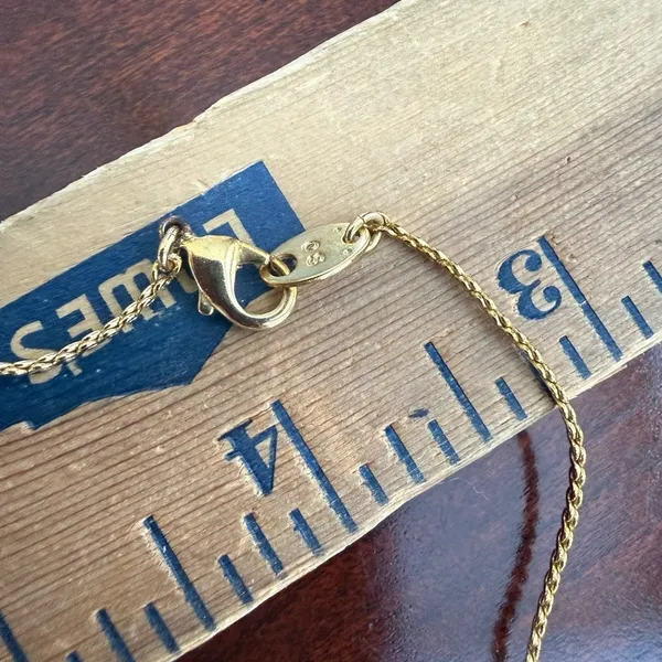 Stamped SO Gold Tone Necklace - Image 3