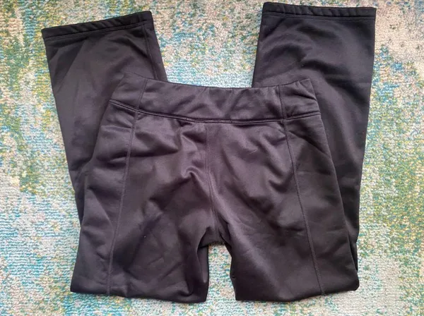 North Face women’s black fleece line bootcut pants, size large - Image 8