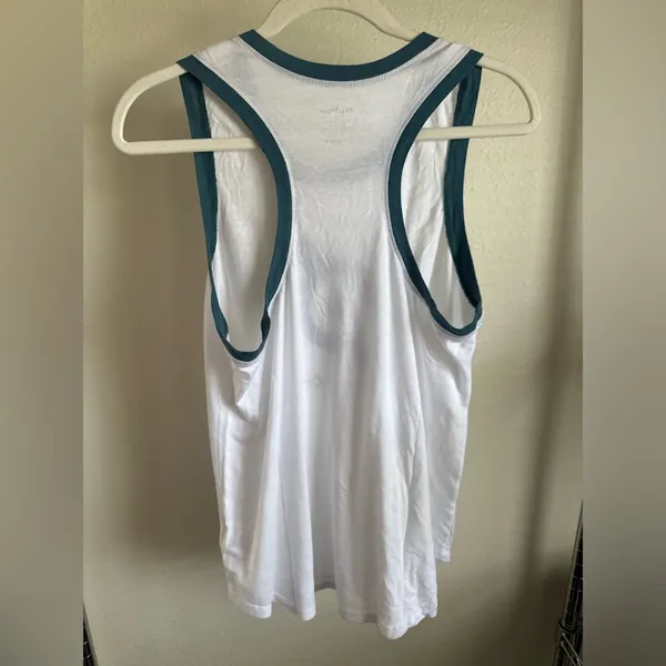 Peloton White and Blue Tank Top - Image 5