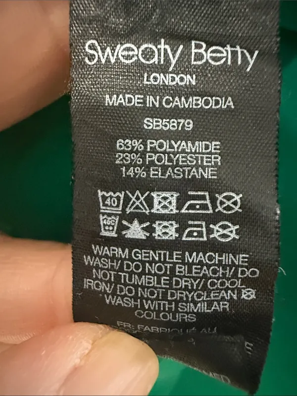 SWEATY BETTY Emerald Green Grace Scuba Pullover Sweatshirt Size XXL - Image 13
