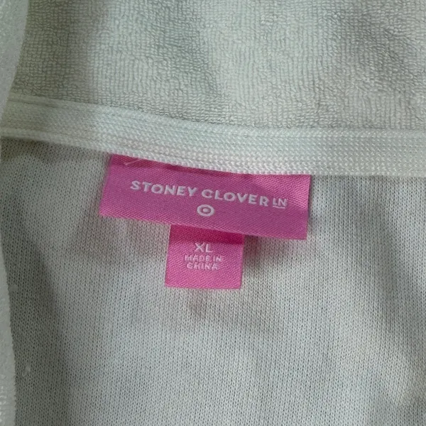 Stoney Clover Lane Target White Terry Cloth Quarter Zip Pullover Shorts Set XL - Image 6