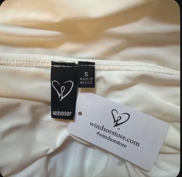 Windsor White Halter Mini Dress - Image 2