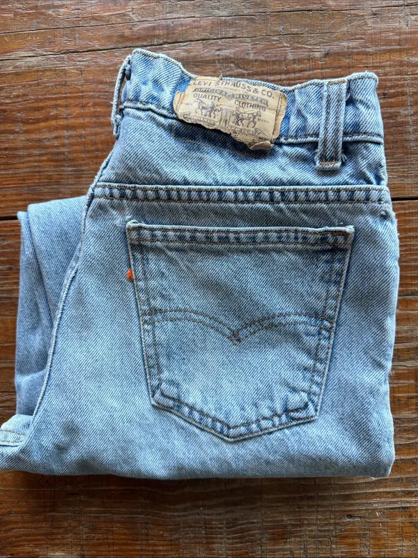 Levis Orange Tab Student Faded Vintage Jeans Made in USA Size 29x28 - Image 2
