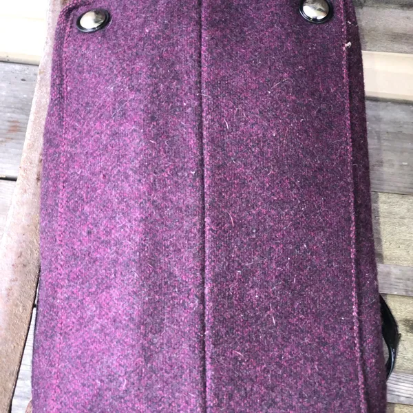 🎉Coach wool stripped bow tote purse 🎉🎉 - Image 5