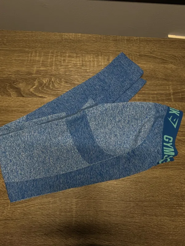 Gymshark Leggings Seamless Blue Small - Image 4