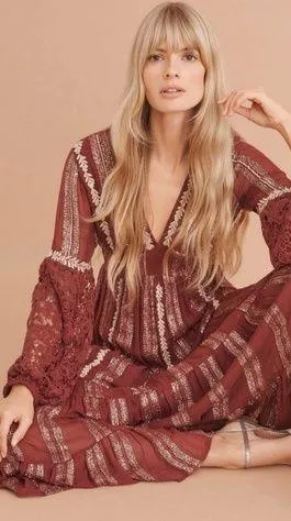Blaise Embroidered Lace Maxi by Verb - Image 2