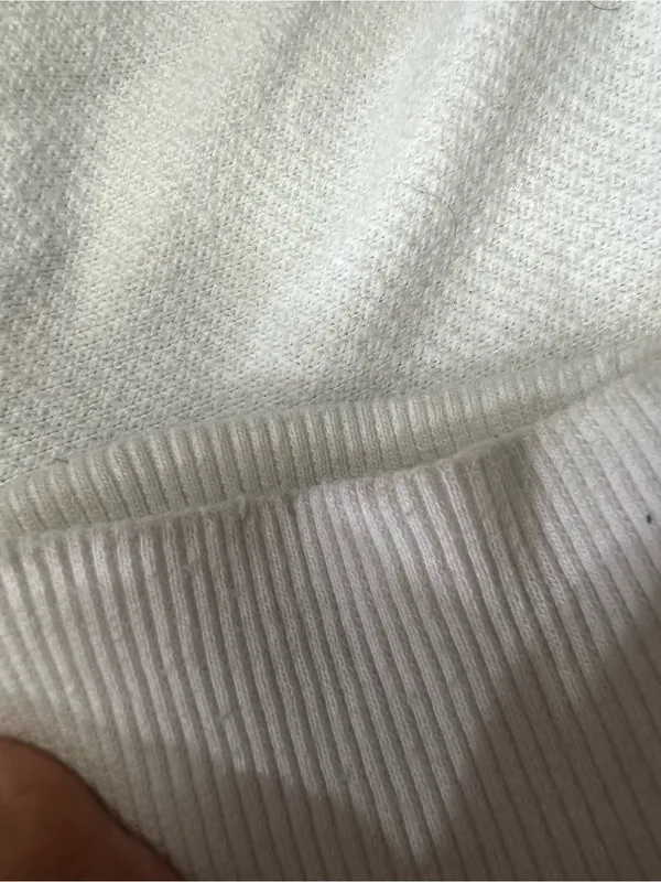 Aerie light blue/white cropped zip up lightweight hoodie size M - Image 7