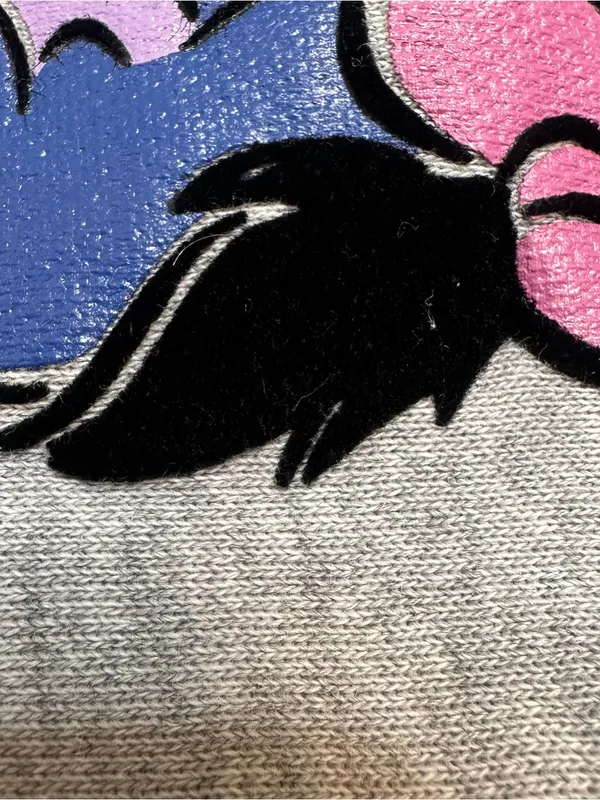 90's Vintage Disney Store Gray Crewneck Sweater with Eeyore Graphic Size Medium - Image 3