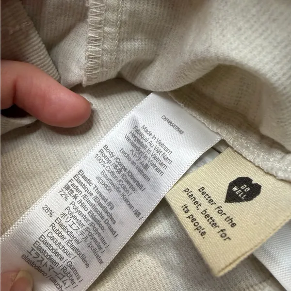 🤍 Madewell Cream Corduroy‎ Sweetheart Smocked Top Size 10 Puff Sleeve 🤍 - Image 6