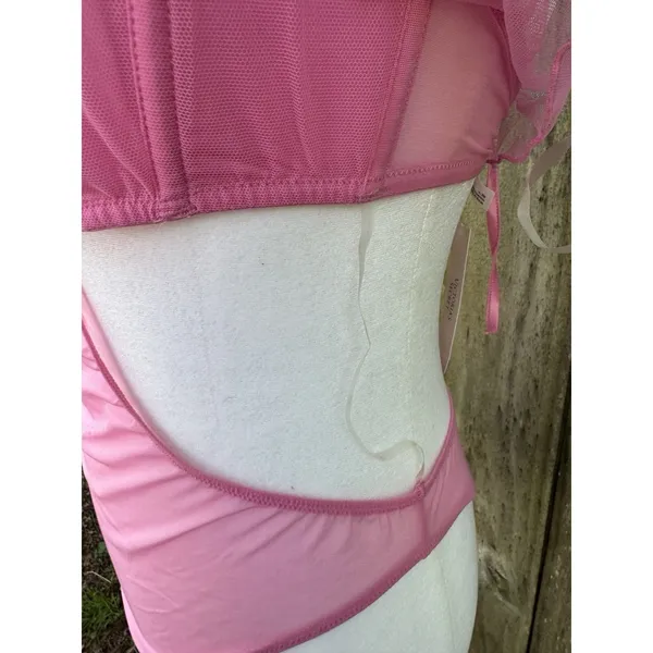 Victoria’s Secret Very Sexy Sheer Teddy M NWT Floral Embroidered Boho Lingerie - Image 5