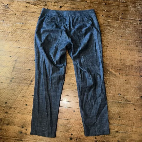 Loft Julie size 8 business casual flat front gray slacks - Image 3