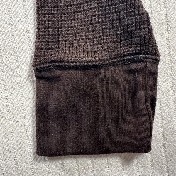 Lauren Ralph Lauren Women’s XL Brown Waffle Knit Thermal Shawl Collar Pullover - Image 11