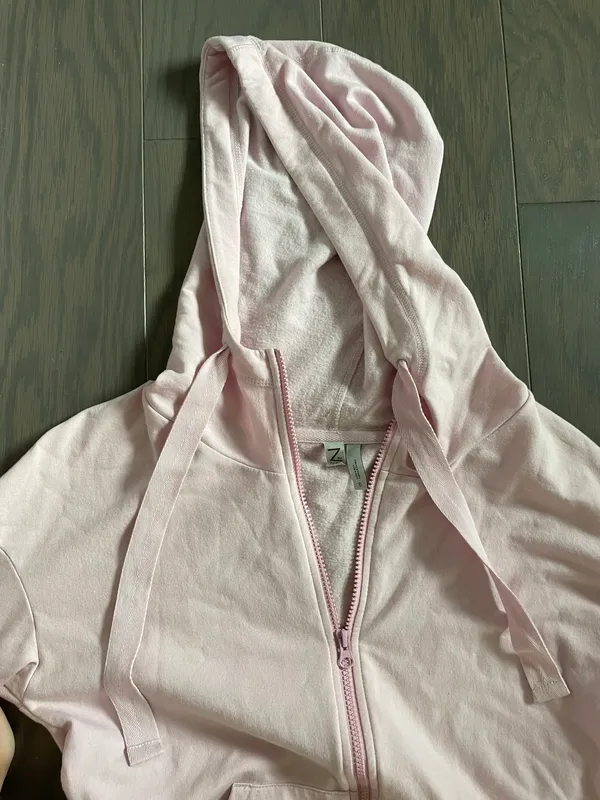 Oversized Pink Zip-Up • Size S - Image 2