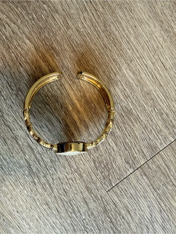 Women's Gold-Tone Crystal Accent Bracelet Watch - Image 4