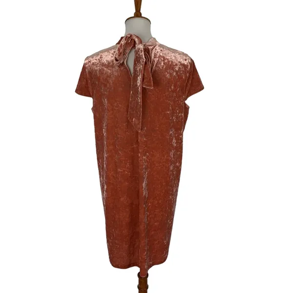 Madewell Dress Large Brown Short Sleeve Boho Casual Fall Workwear Chic‎ - Image 4