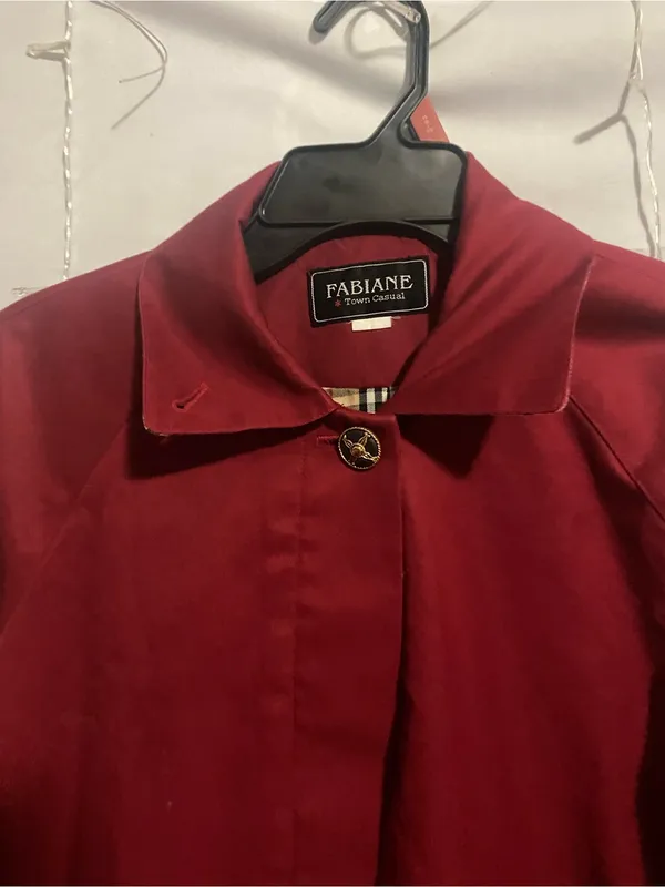 Women's Red Trench Coat - Image 3
