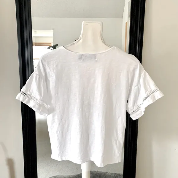 MINKPINK White Short Sleeve Shirt - Image 3