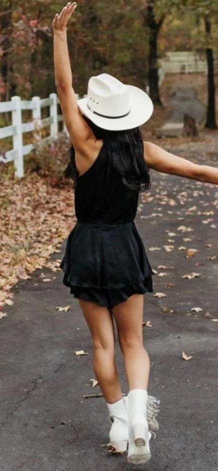Hello Molly Black Romper/Mini Dress - Image 3