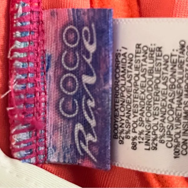 Women's Coco Rave Pink Polka Dot Bikini Set‎ Size Medium/Large Top Large Bottoms - Image 8