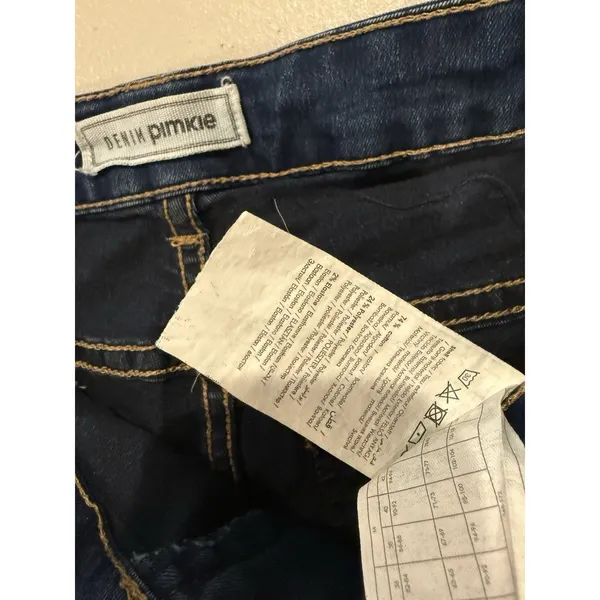 Denim Pimkie Skinny Jeans Womens 26" Stretch Minimal Work Travel Vacation - Image 4