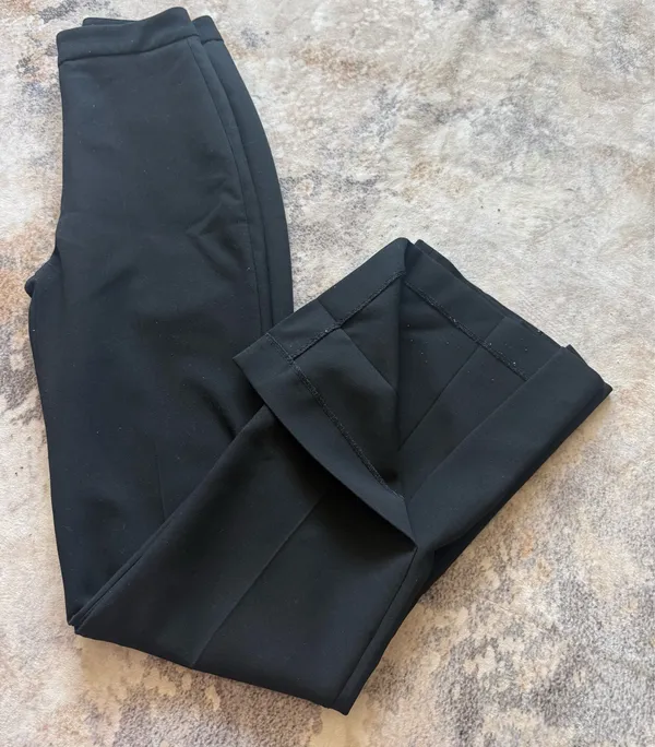 Zara Black Flared Side Slit Trousers - Image 5