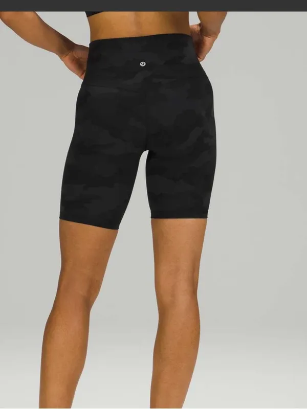 Lululemon Align Short 8" Heritage 365 Camo Deep Coal Multi Size 4 - Image 2