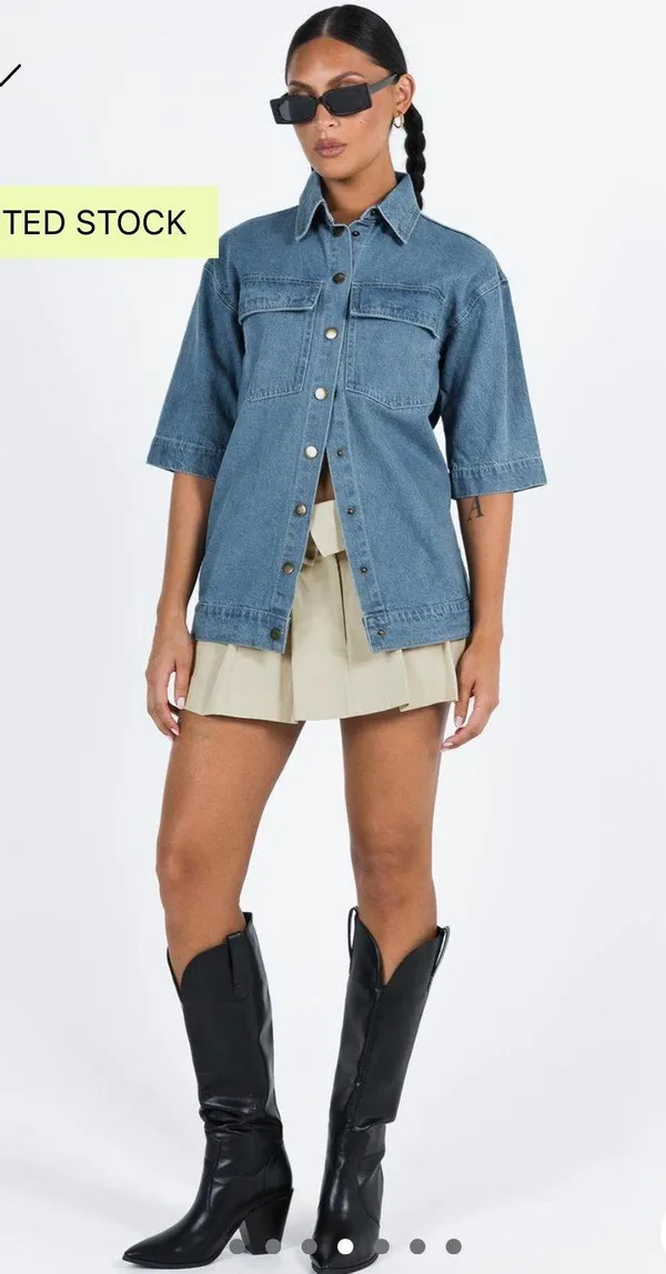 Princess Polly Denim Jacket - Image 3