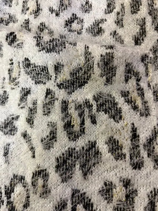 Maurices Womens XXL Fuzzy Open Front Cardigan Leopard Print Cozy Pockets Used - Image 9