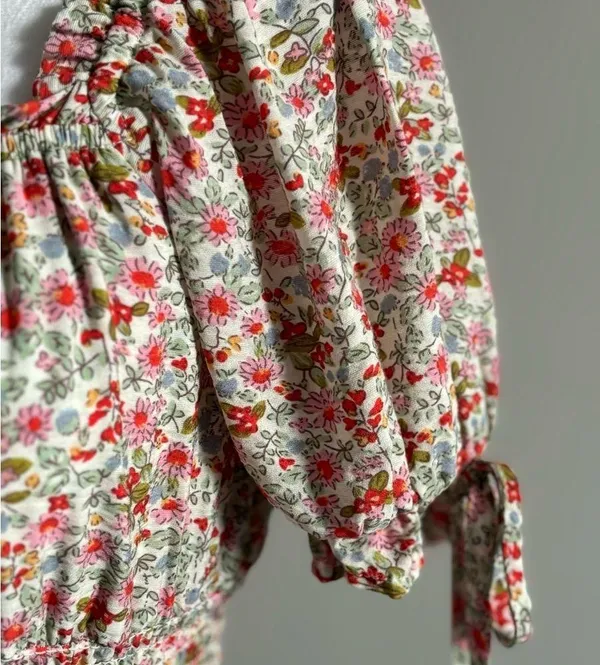 Suite Floral Ruffled Crop Top Size XS - Image 8