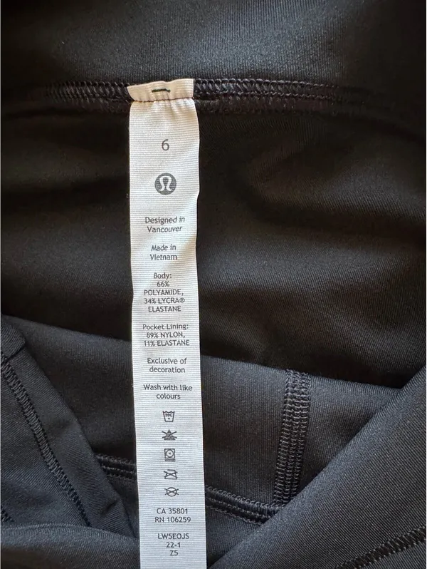 Lululemon Swift Speed High Rise 28” With Pockets Black Size 6 NWT - Image 6