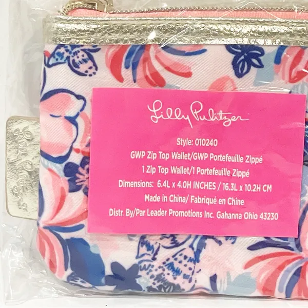 Lilly Pulitzer Printed‎ Zip Top Wallet NEW Wristlet - Image 2