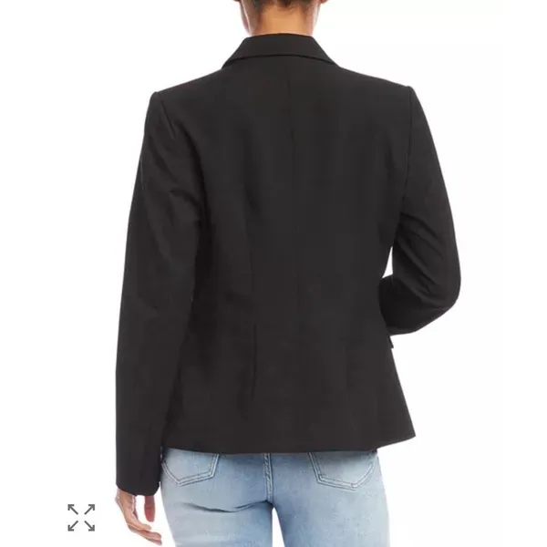 Karen‎ Kane Women's Double Breasted Blazer, US Size Medium Navy Nautical - Image 2