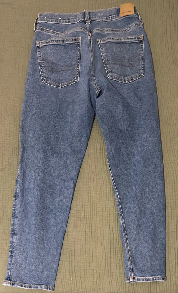 American Eagle Medium Wash Mom Jeans - Image 3