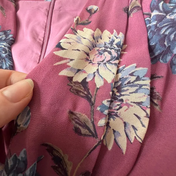 Gal Meets Glam Georgia Chiffon Maxi Dress Size 0‎ Floral Flowy Romantic Cottage - Image 8
