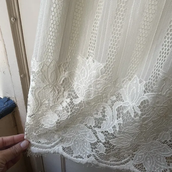 No Boundaries Womens White Lace Dress S Cottagecore Prairie Romantic Coastal Cowgirl Lace - Image 6