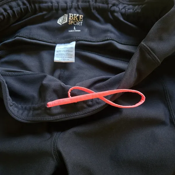 Buckle BKE Sport Black Pink Trim Active Leggings Women’s Large Stretch Zip Pocket Yoga - Image 7