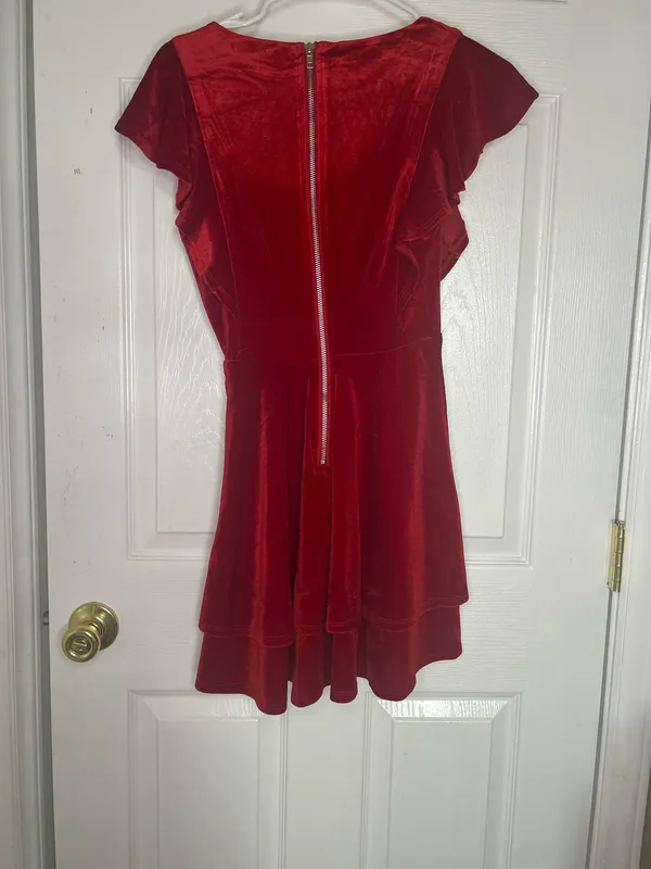 Red Velvet Dress Dillard's Homecoming - Image 2