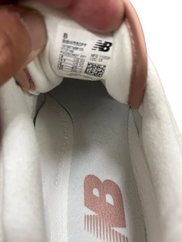 New Balance 550 wms white pink leather suede retro low sneakers sz 8B SKU 10-449 - Image 7