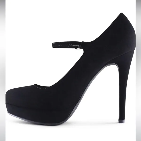 Marco Republic Jerusalem high platforms heels in black 6.5 new - Image 4