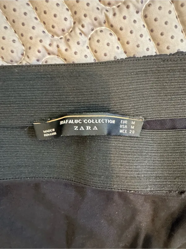 Zara Black Wrap Midi Skirt - Image 3