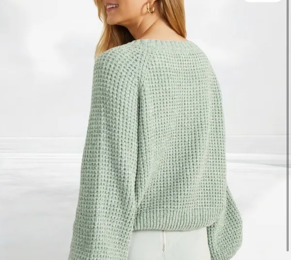 Altar'd State Sage Green Sweater - Image 2